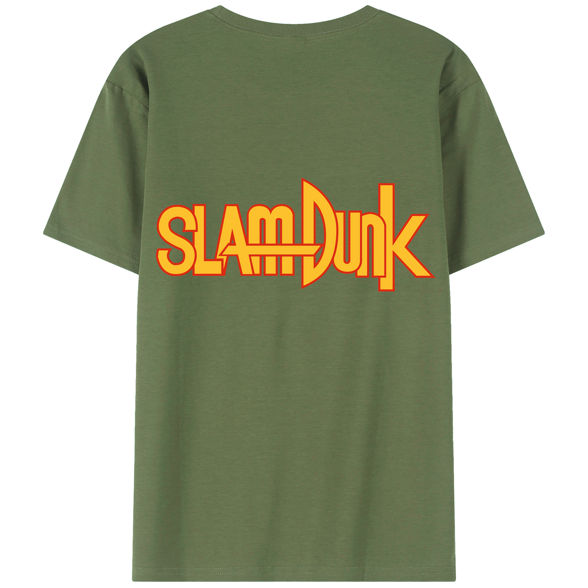 （画像用） SLAM DUNK／スラムダンク 綿100％ メンズ半袖Tシャツ（バックプリント） 通気性